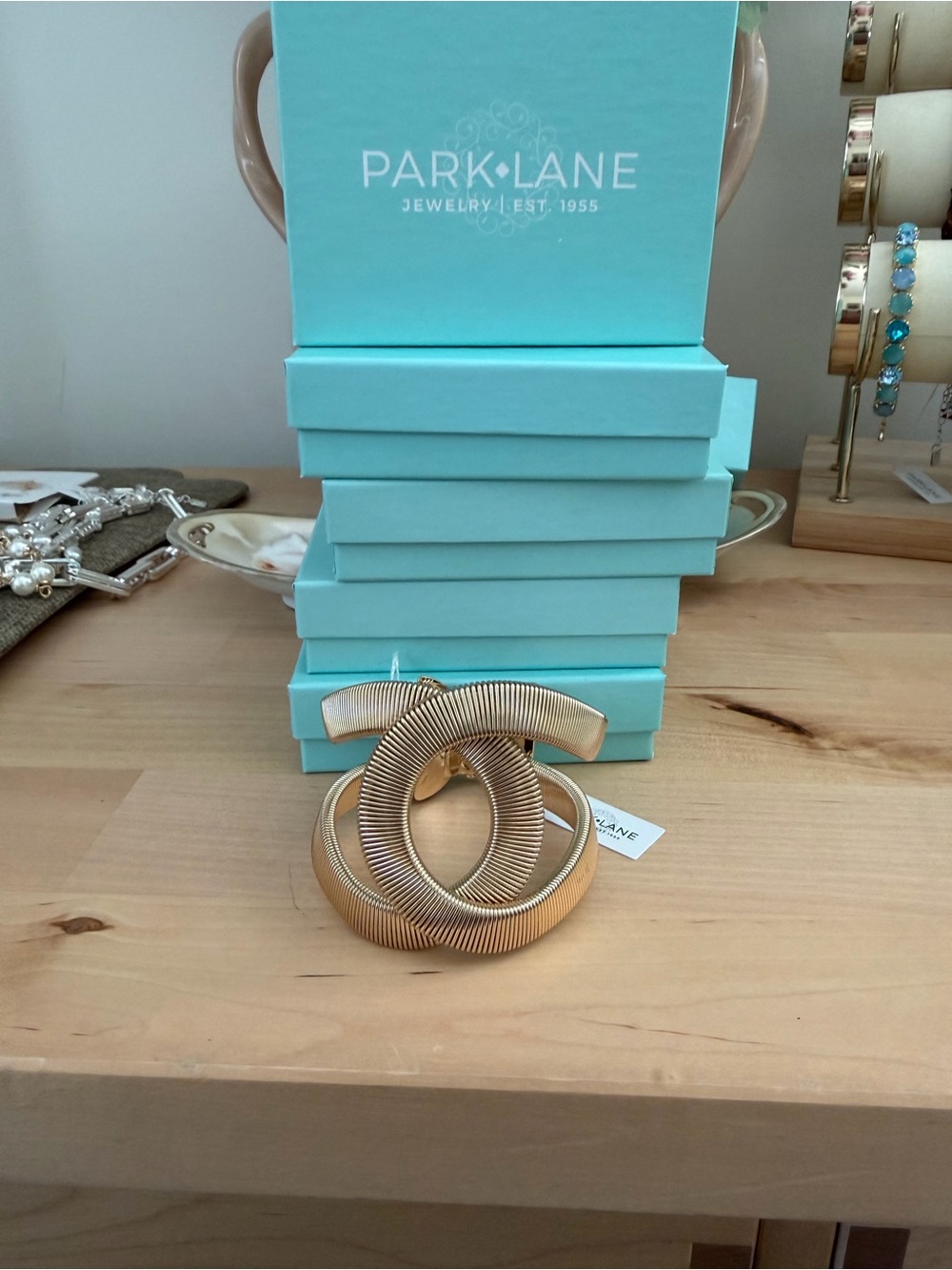 Park Lane Gold-Tone Linked Hoop Bracelet